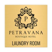 Pick Your Size Custom Horizontal Engraved Brass Sign Over 3" Tall
