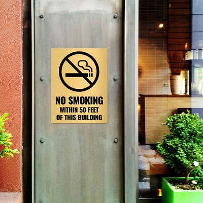 Vertical Engraved 8" x 6" Heavy Brass Signs - alternate view