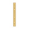Vertical Engraved Heavy Brass Signs 10" x 1"