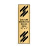 Vertical Engraved Heavy Brass Signs 10" x 3"