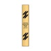 Vertical Engraved Heavy Brass Signs 12" x 2"