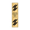 Vertical Engraved Heavy Brass Signs 12" x 3"