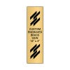 Vertical Engraved Heavy Brass Signs 14" x 4"
