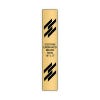 Vertical Engraved Heavy Brass Signs 16" x 3"