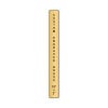 Vertical Engraved Heavy Brass Signs 18" x 2"