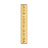 Vertical Engraved Heavy Brass Signs 18" x 3"