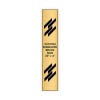 Vertical Engraved Heavy Brass Signs 20" x 4"