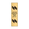 Vertical Engraved Heavy Brass Signs 22" x 6"