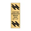 Vertical Engraved Heavy Brass Signs 22" x 8"