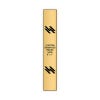 Vertical Engraved Heavy Brass Signs 6" x 1"