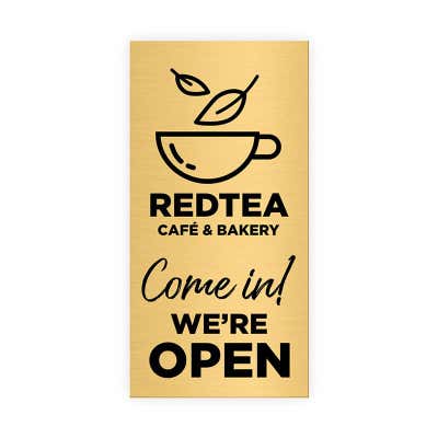 Pick Your Size Custom Horizontal Engraved Brass Sign