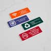 4 different designs of the 1x3 engraved plastic sign for an Airbnb house