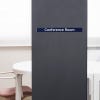 Engraved plastic sign for a conference room