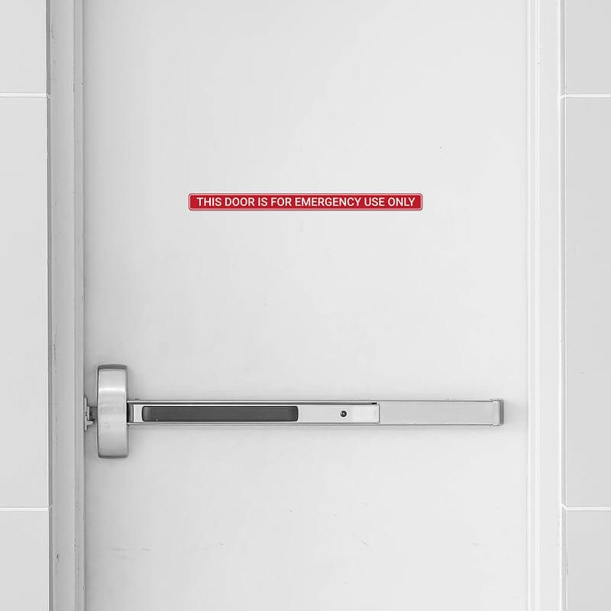 Engraved Sign Horizontal 1" x 14" above an exit