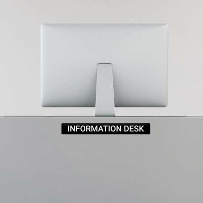 Plastic Engraved 2" x 16" Horizontal Sign - alternate view