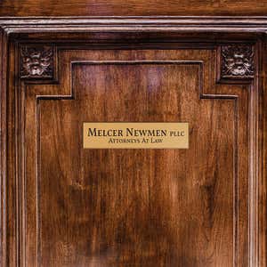 Engraved plastic sign for an attorney's office
