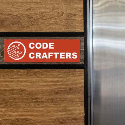 Plastic Engraved 3" x 10" Horizontal Sign - alternate view