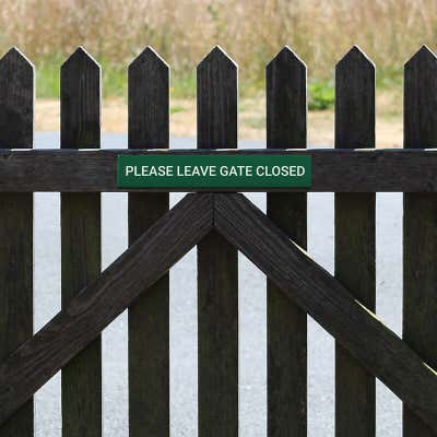Plastic Engraved 3" x 18" Horizontal Sign - alternate view