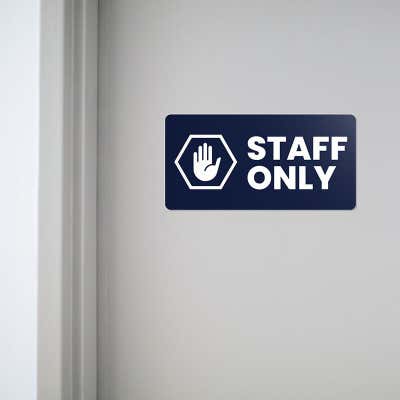 3" x 6" Custom Engraved Plastic Sign Indoor/Outdoor (Horizontal) - alternate view