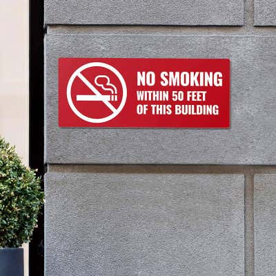 Plastic Engraved 4" x 10" Horizontal Sign - alternate view