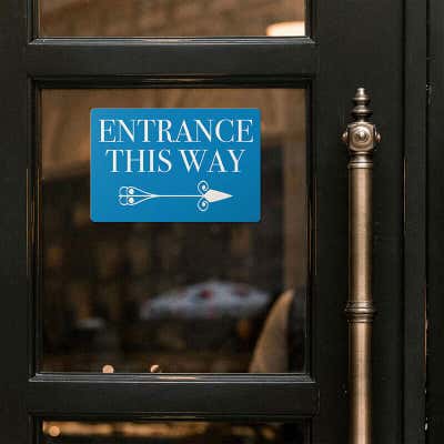 Plastic Engraved 4" x 6" Horizontal Sign - alternate view