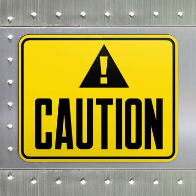 Plastic Engraved 8" x 10" Horizontal Sign - alternate view