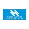 Engraved Sign Horizontal 10" x 22"