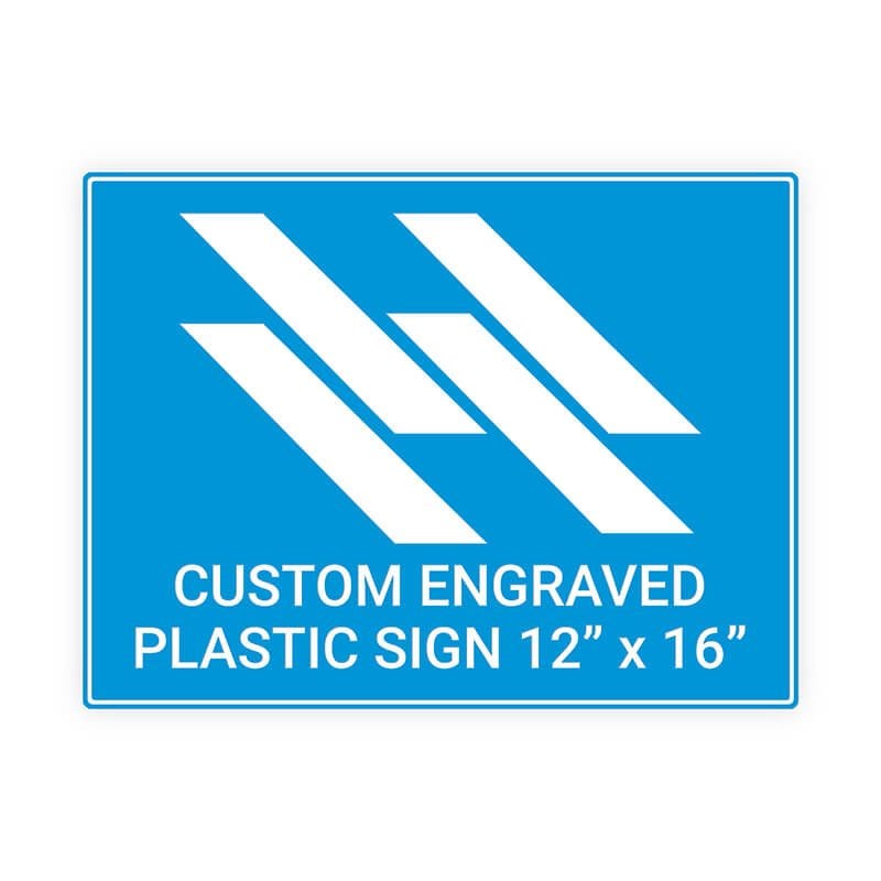 Engraved Sign Horizontal 12" x 16"