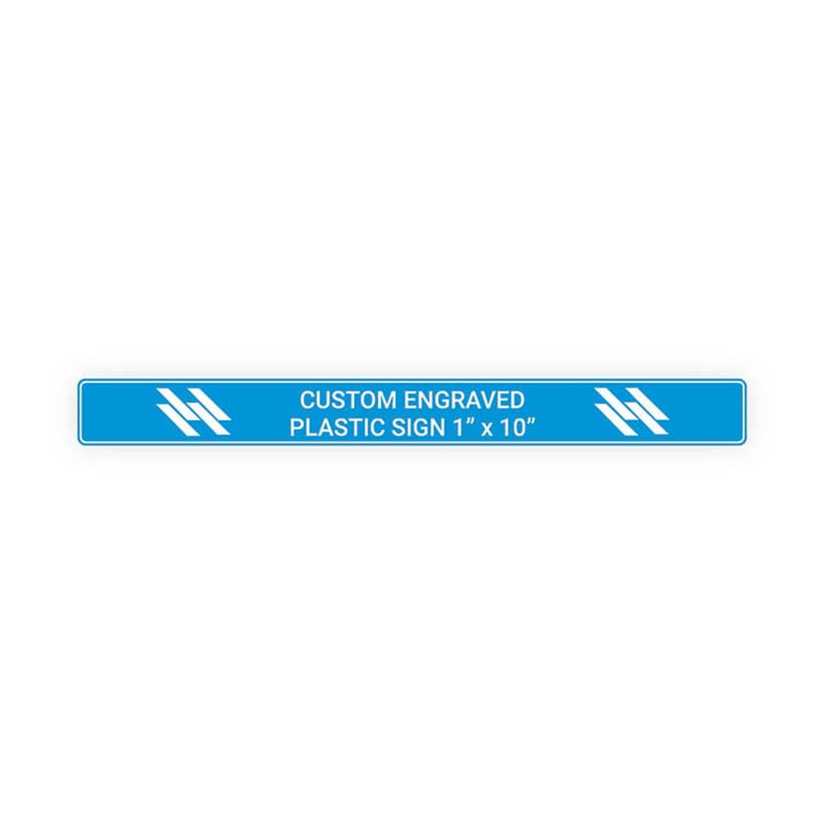 Engraved Plastic Sign Horizontal 1" x 10"