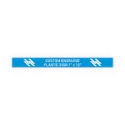 Plastic Engraved 1" x 10" Horizontal Sign
