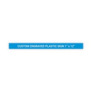 Plastic Engraved 1" x 12" Horizontal Sign