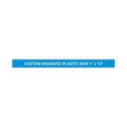 Plastic Engraved 1" x 12" Horizontal Sign