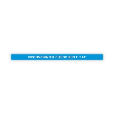 Engraved Sign Horizontal 1 in x 14 in