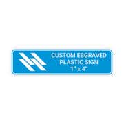 Plastic Engraved 1" x 4" Horizontal Sign