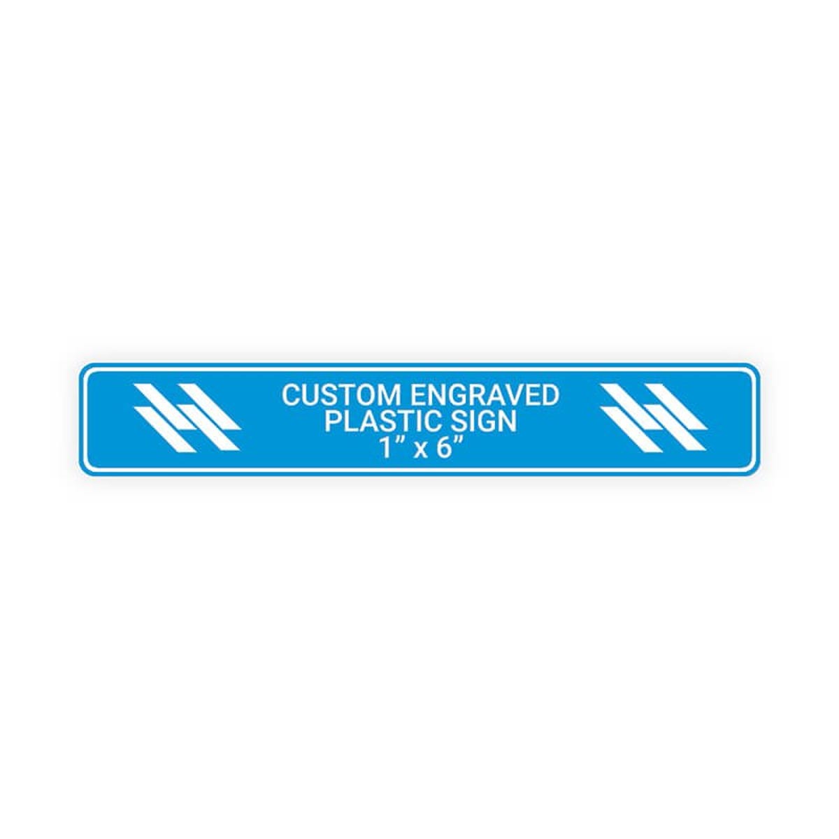 Engraved Plastic Sign Horizontal 1" x 6"