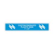 Plastic Engraved 1" x 6" Horizontal Sign