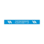 Plastic Engraved 1" x 8" Horizontal Sign