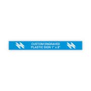 Plastic Engraved 1" x 8" Horizontal Sign