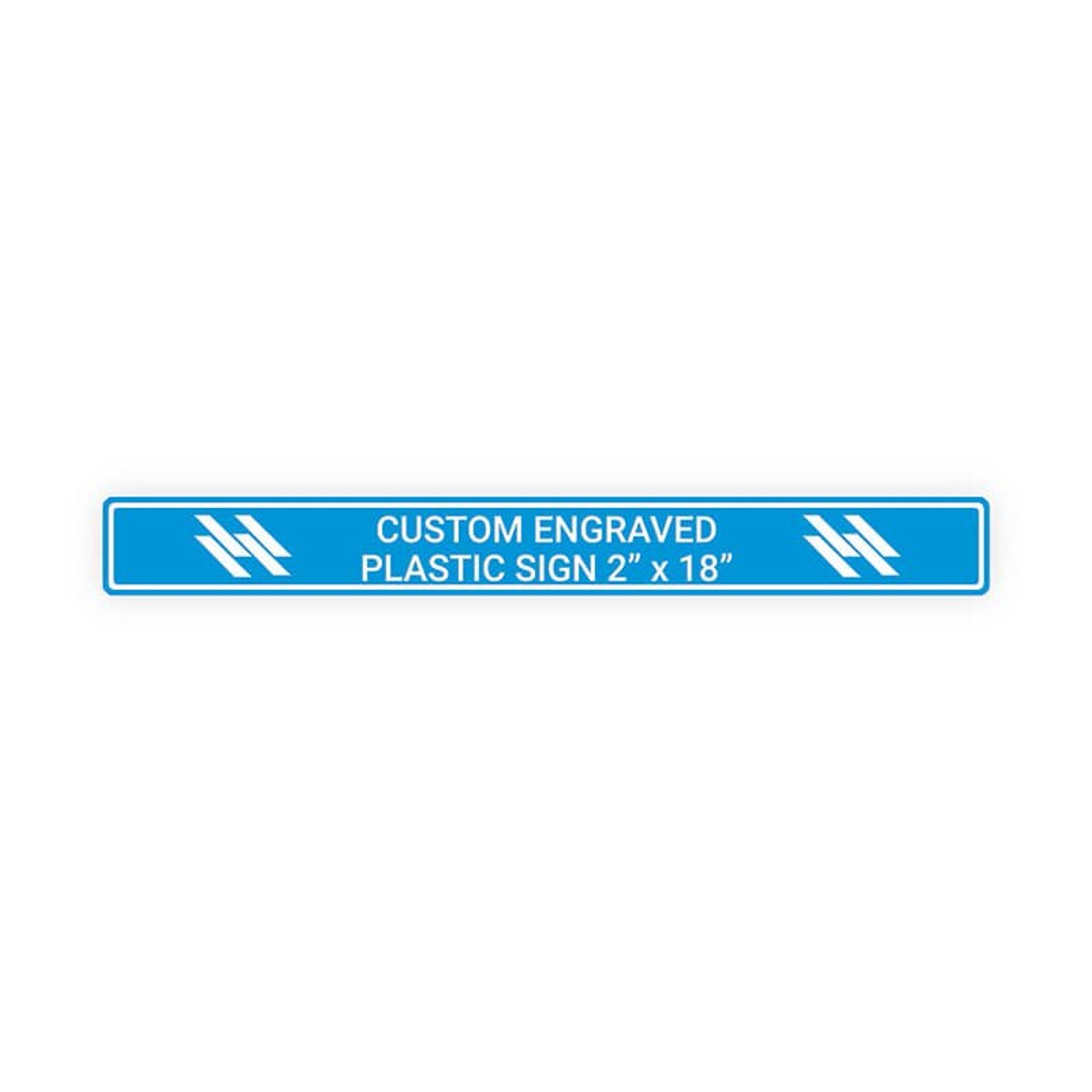 Engraved Plastic Sign Horizontal 2" x 18"