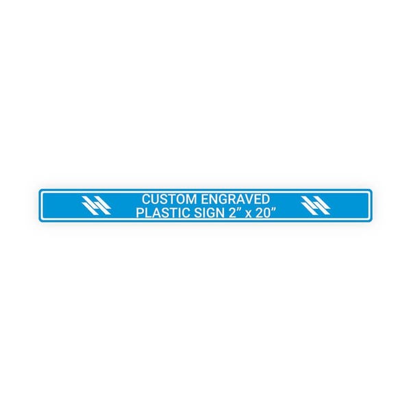 Plastic Engraved 2" x 20" Horizontal Sign