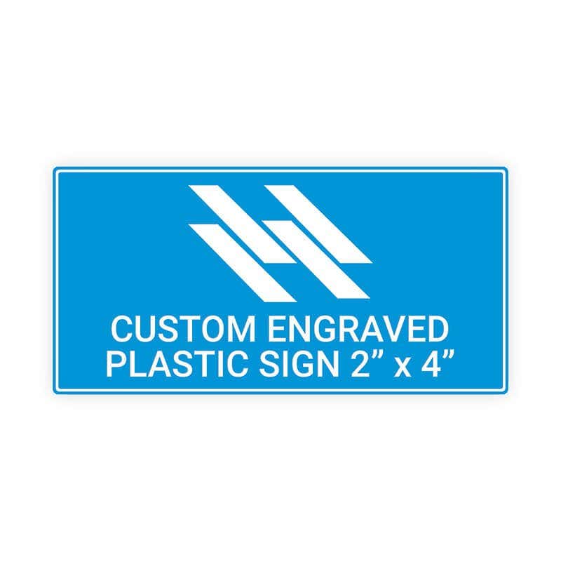 Engraved Sign Horizontal 2 by 4