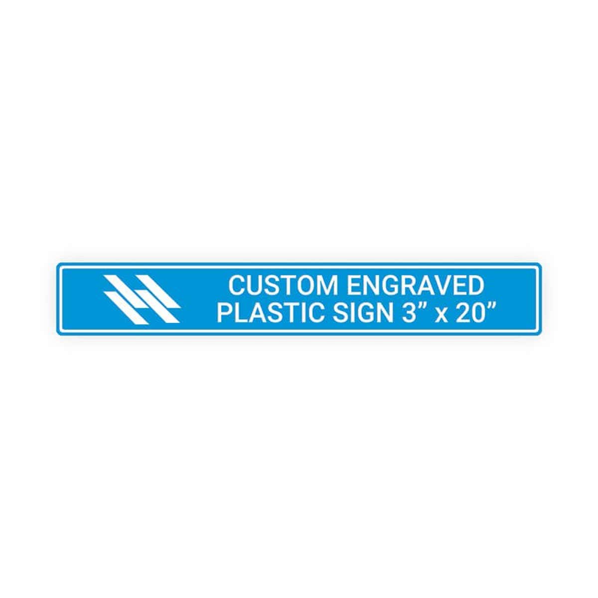 Engraved Sign Horizontal 3" x 20"
