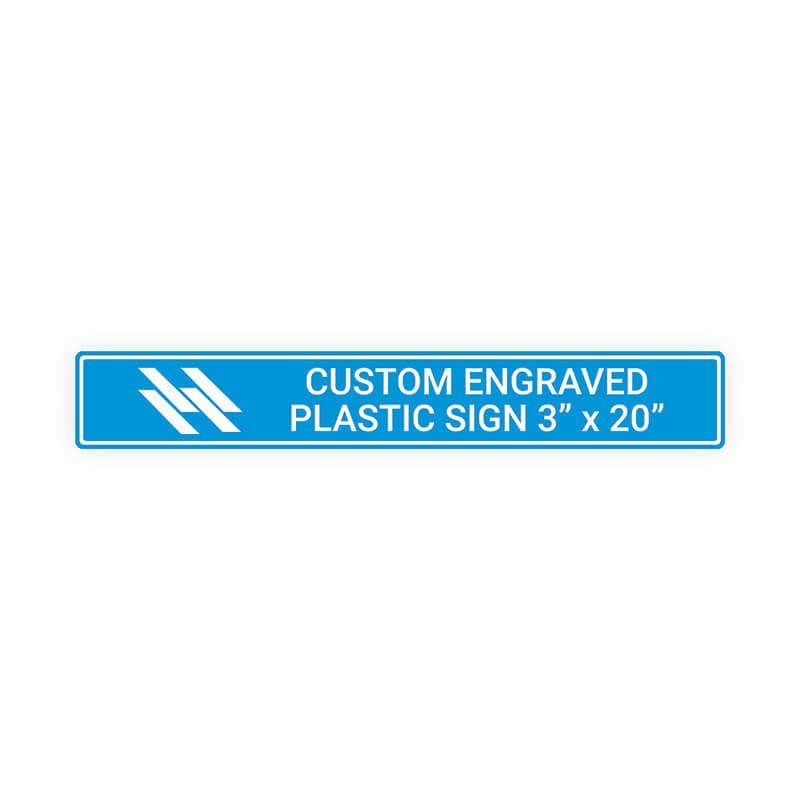 Engraved Sign Horizontal 3" x 20"