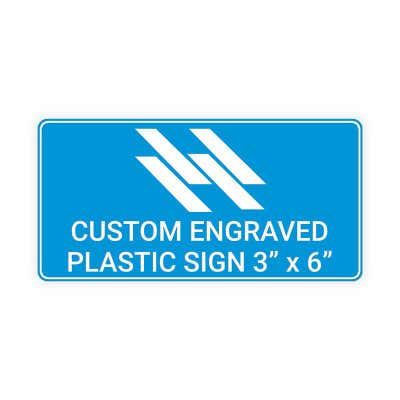 Engraved Sign Horizontal 3 in x 6 in