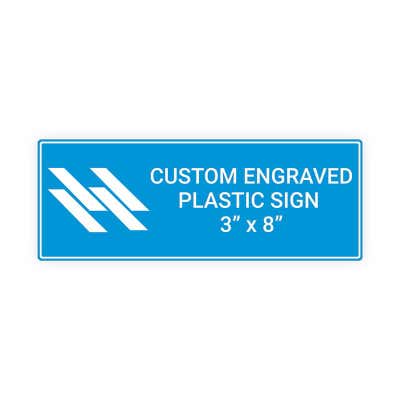 Engraved Sign Horizontal 3 in x 8 in