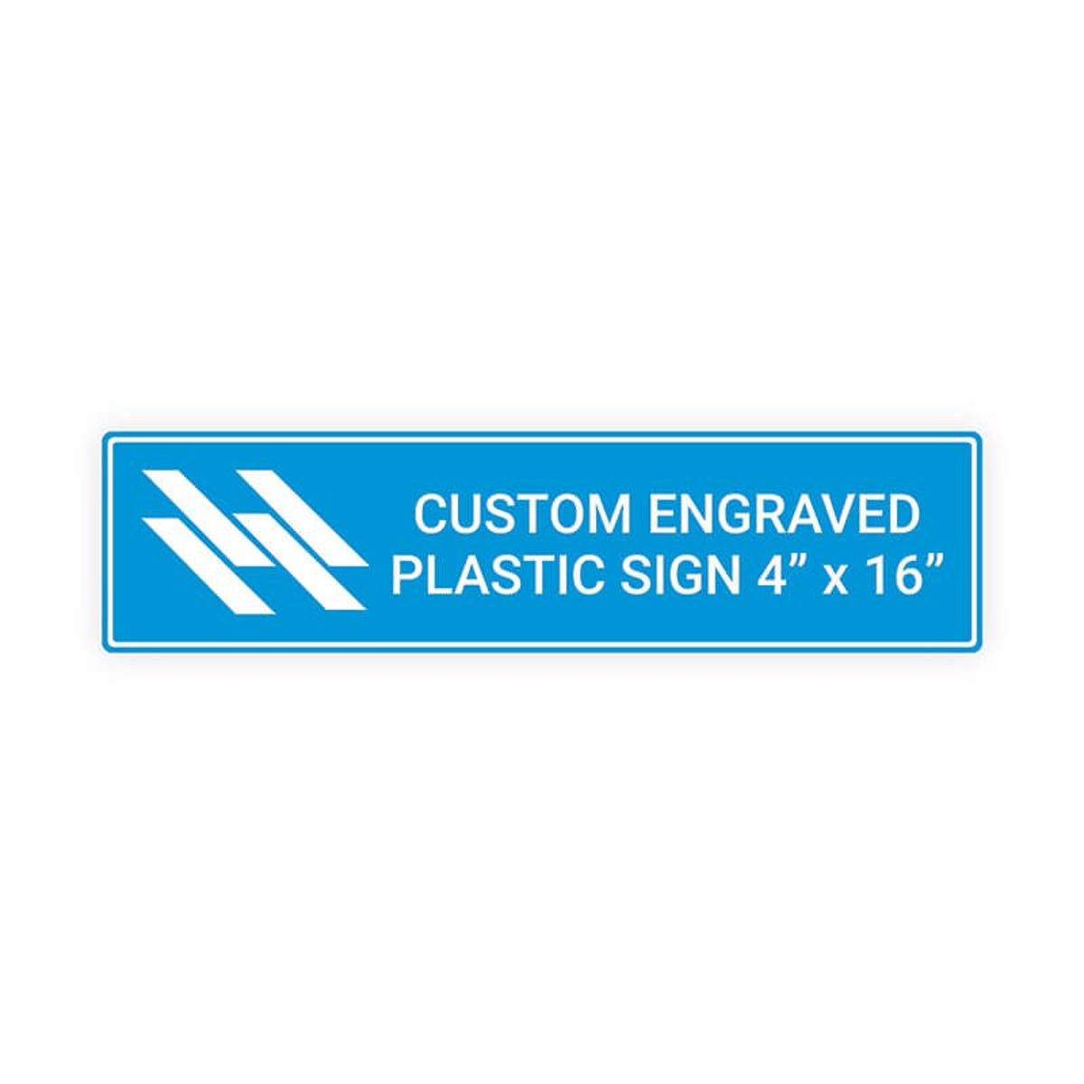 Engraved Plastic Sign Horizontal 4" x 16"