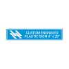 Engraved Plastic Sign Horizontal 4" x 20"
