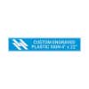 Plastic Engraved 4" x 22" Horizontal Sign