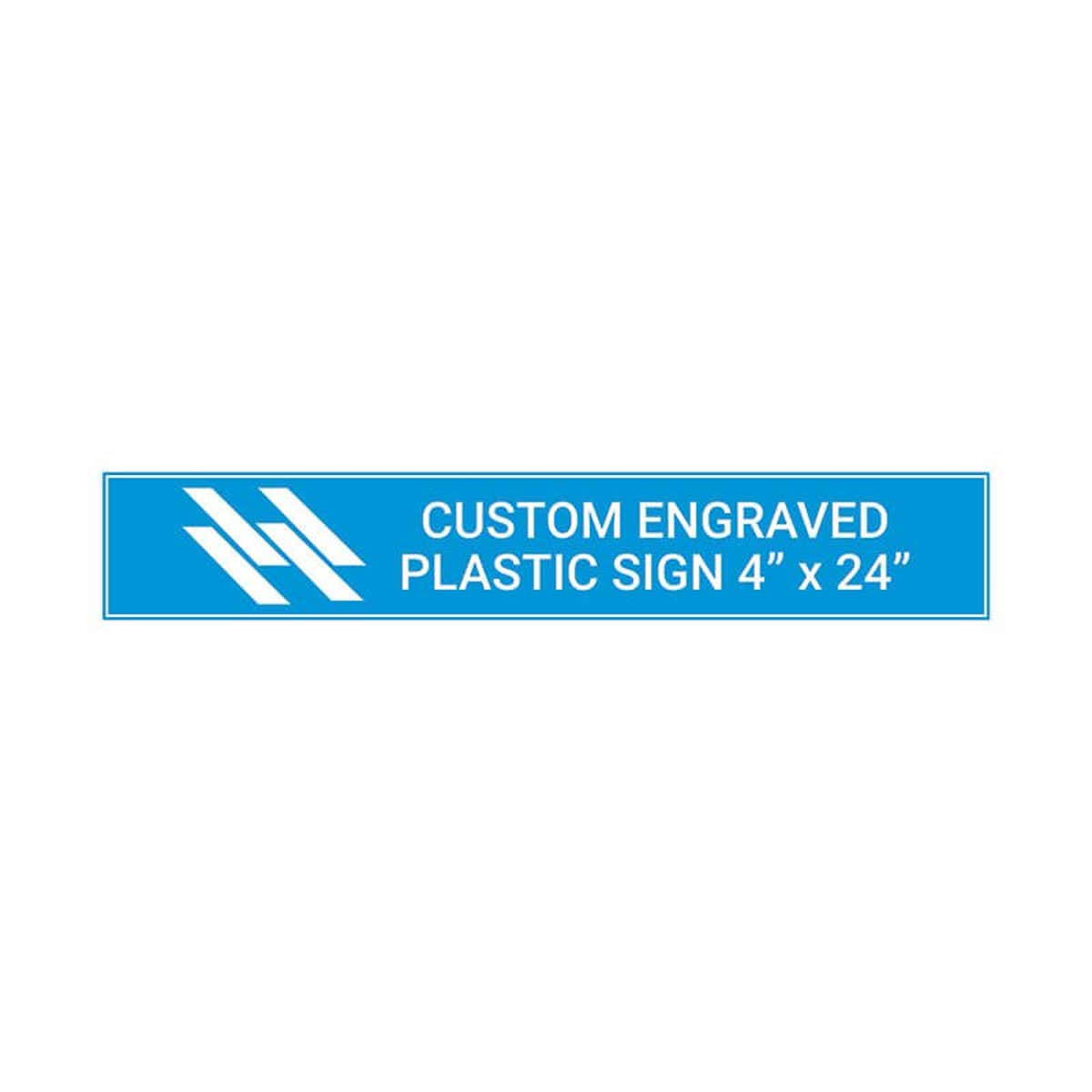 Engraved Plastic Sign Horizontal 4" x 24"