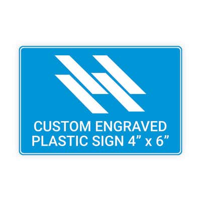 Engraved Sign Horizontal 4" x 6"